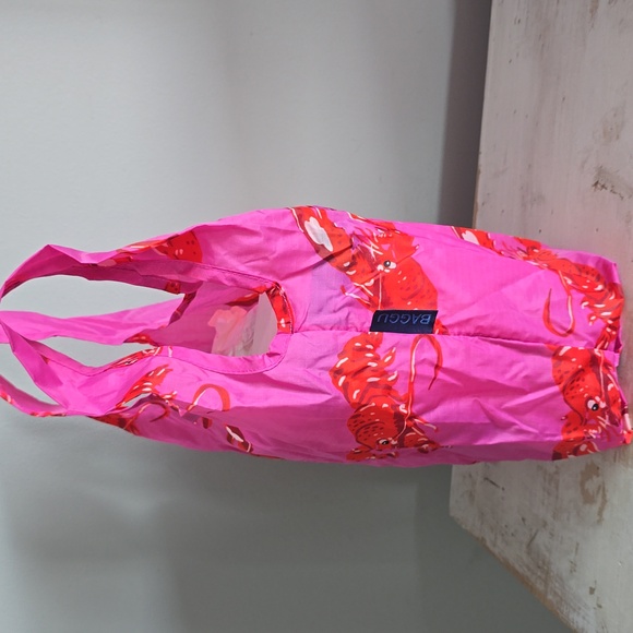 BAGGU Pink Lobster Reusable Tote - Picture 2 of 8